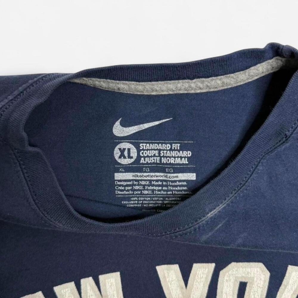 Nike New York Yankees Baseball Team Tee MLB Genuine Merchandise Navy Shirt XL - Picture 3 of 5